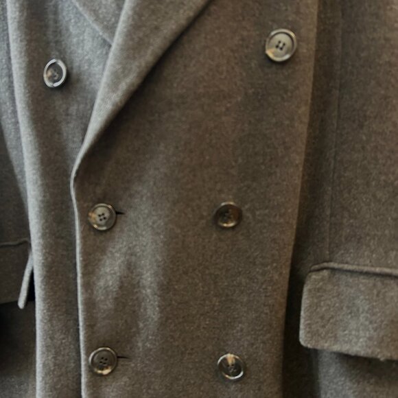 CHAPS double-breasted Lambswool Overcoat 52R - Picture 4 of 8